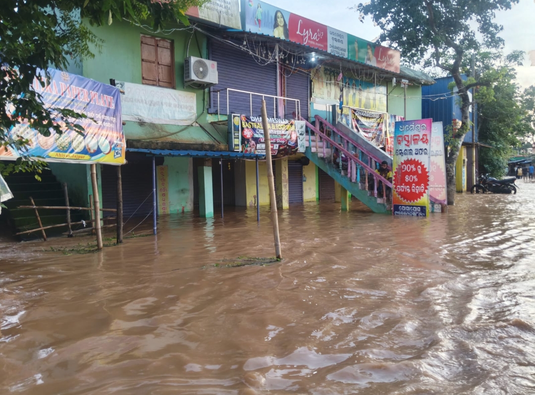Jajpur district is badly hit in the current Odisha floods, but officials haven't declared the entire district fully submerged.