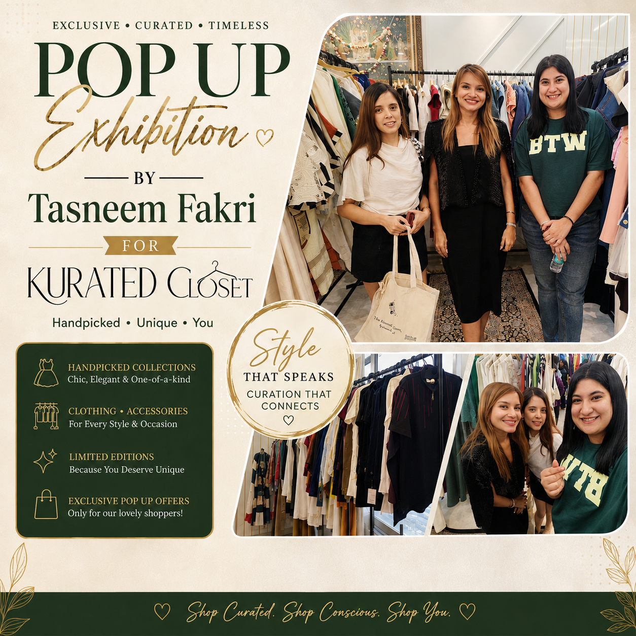 Pop-Up Exhibition by Tasneem Fakri for Kurated Closet Draws Fashion Enthusiasts at Rare Earth, Phoolbagan