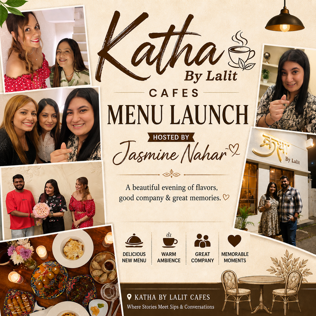 Katha By Lalit Cafes Unveils Its New Menu at an Exclusive Launch Hosted by Jasmine Nahar