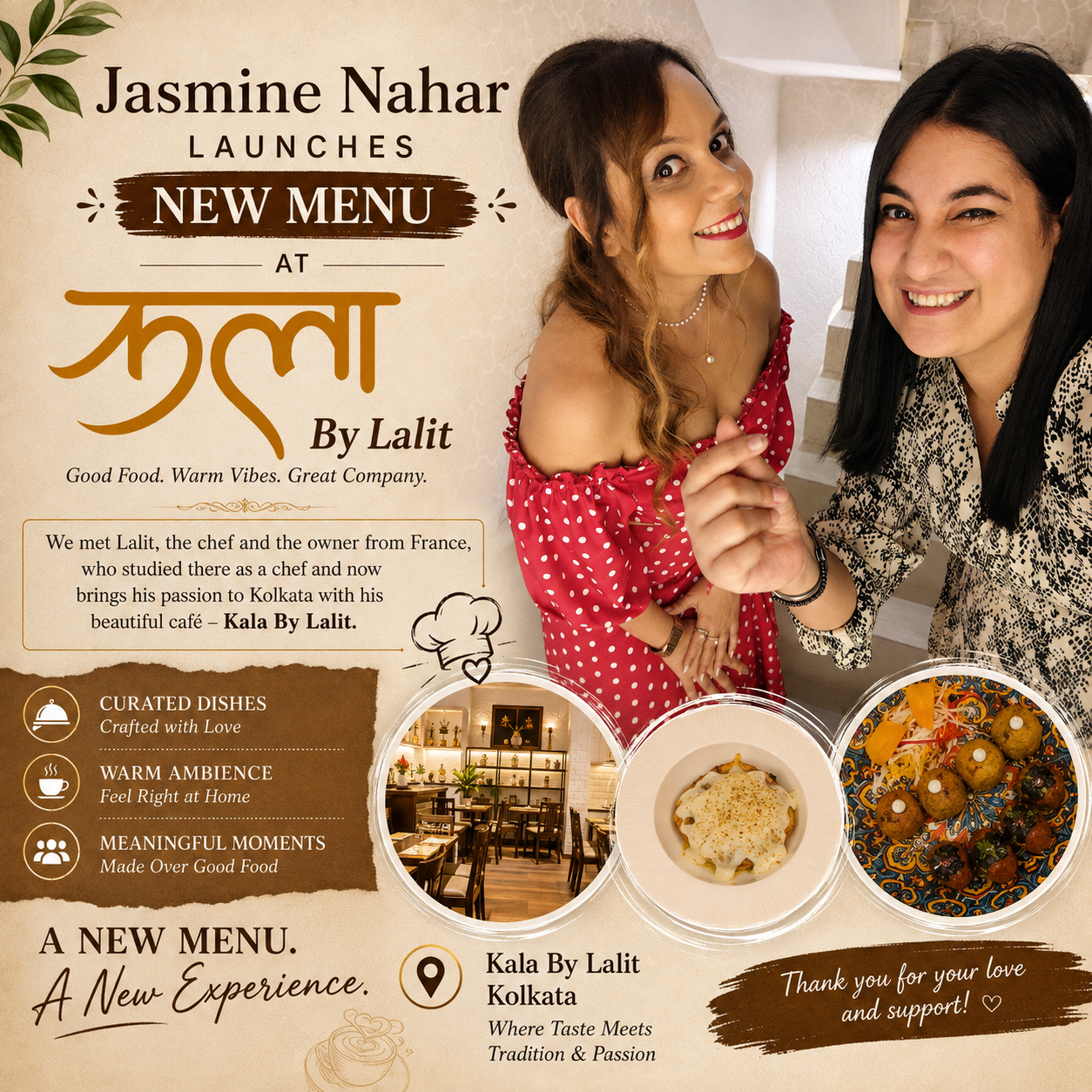 Jasmine Nahar Unveils an Exciting New Menu at Kala By Lalit, Celebrating French Culinary Passion in the Heart of Kolkata