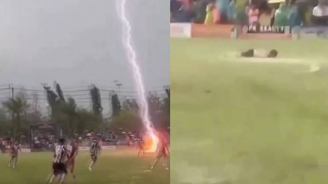 Thai footballer Sofwan Awae dies at the age of 24 after lightning strikes during match.