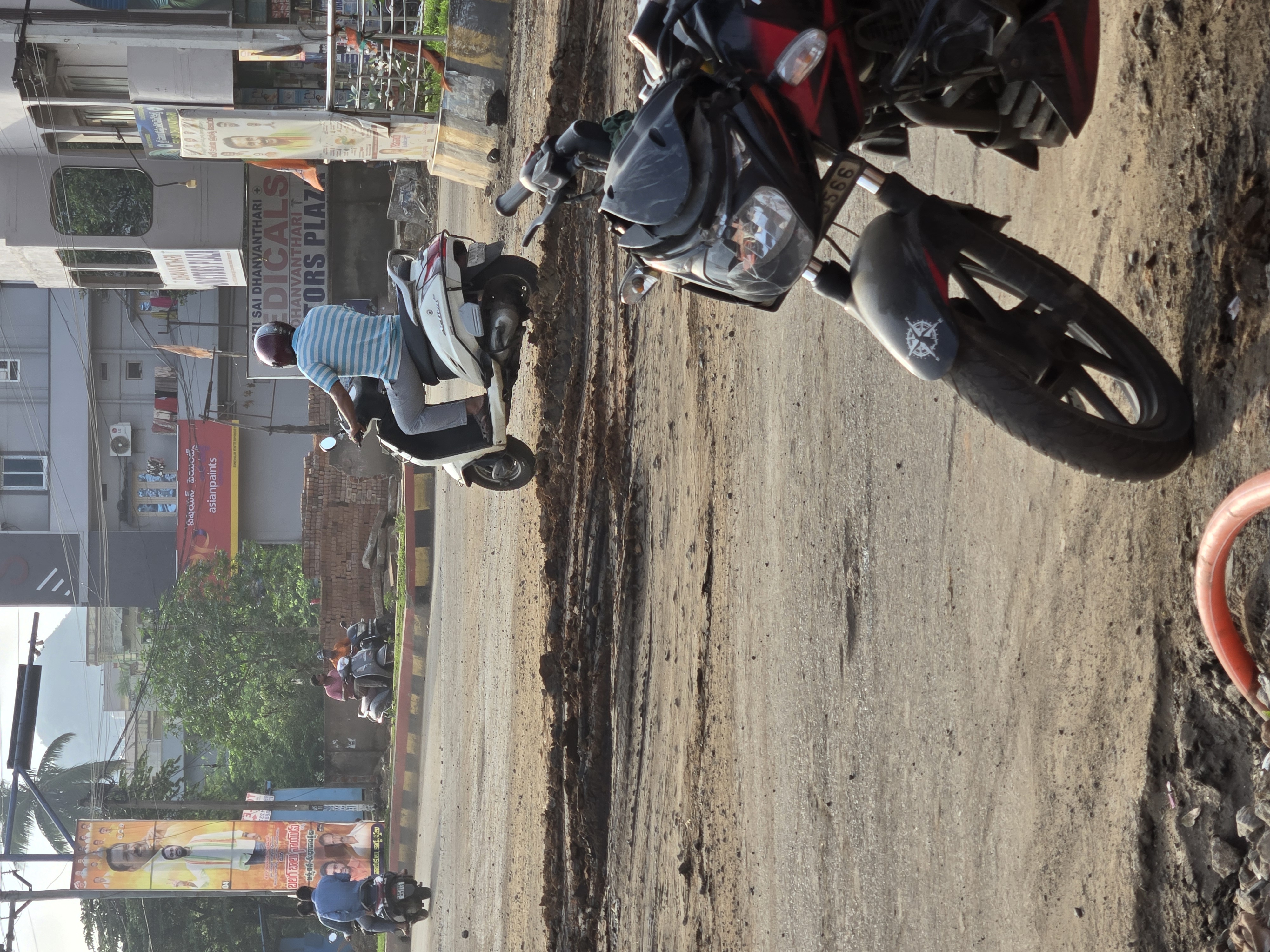 Public Facing With After Finishing the Road work,Not Completed Properly