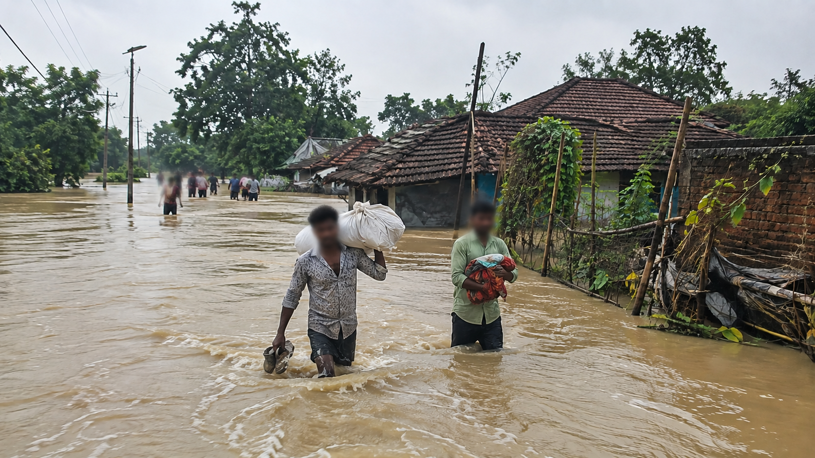 JAJPUR BATTERS BY FOURTH FLOOD WAVE THIS MONSOON