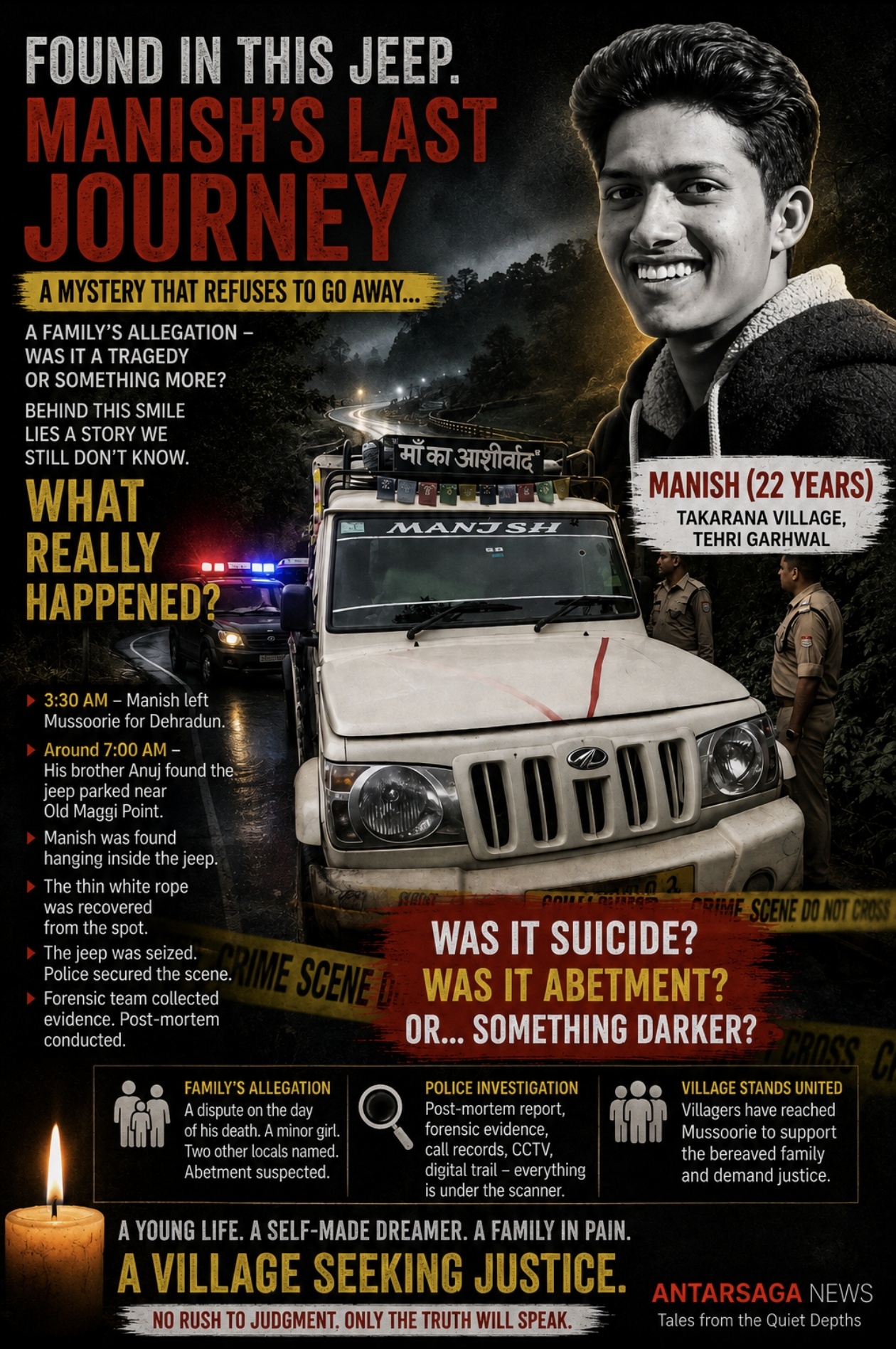 Mystery Deepens Over 21-Year-Old’s Death in Mussoorie