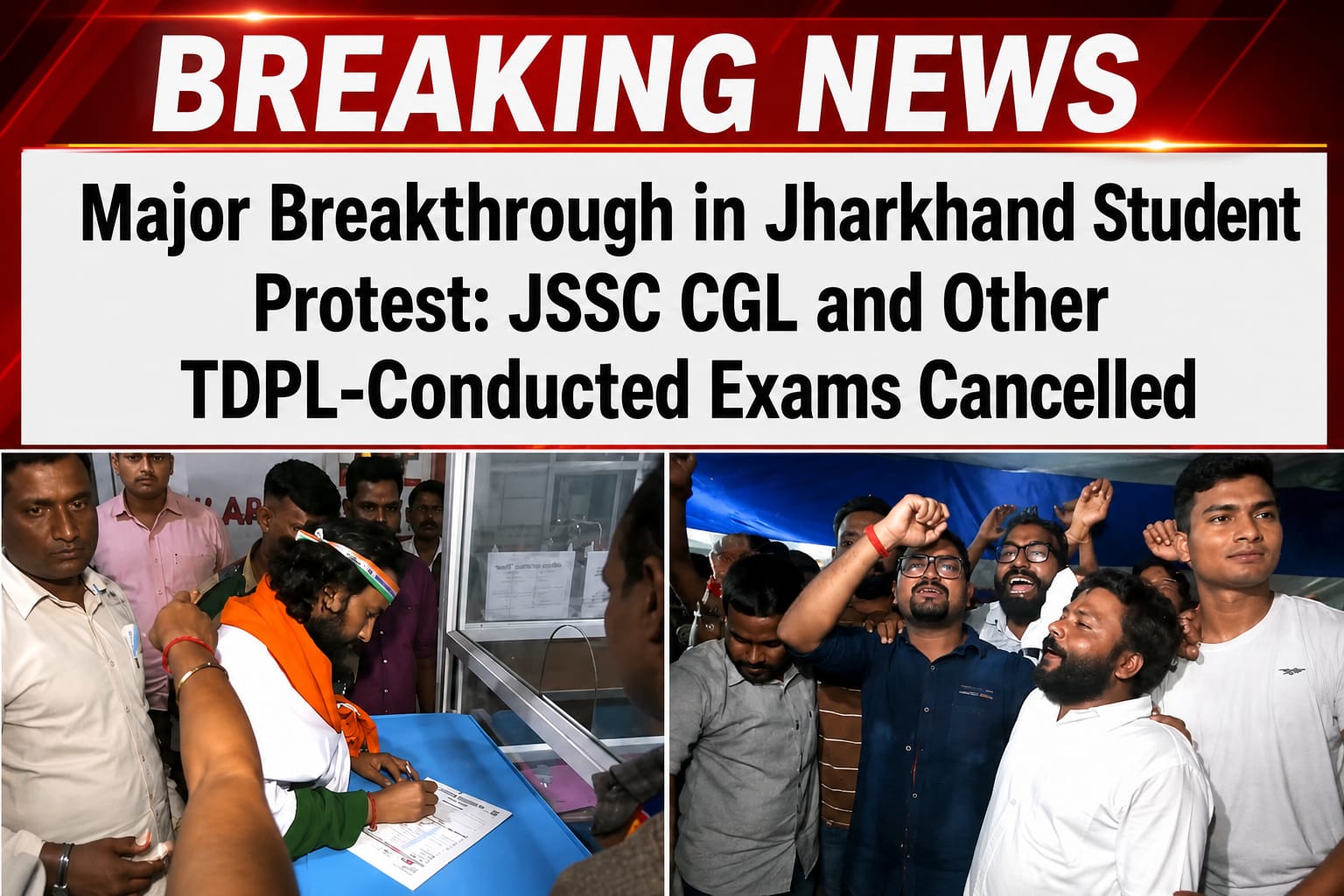 JSSC CGL Exam Cancelled After 25-Day Jharkhand Student Protest