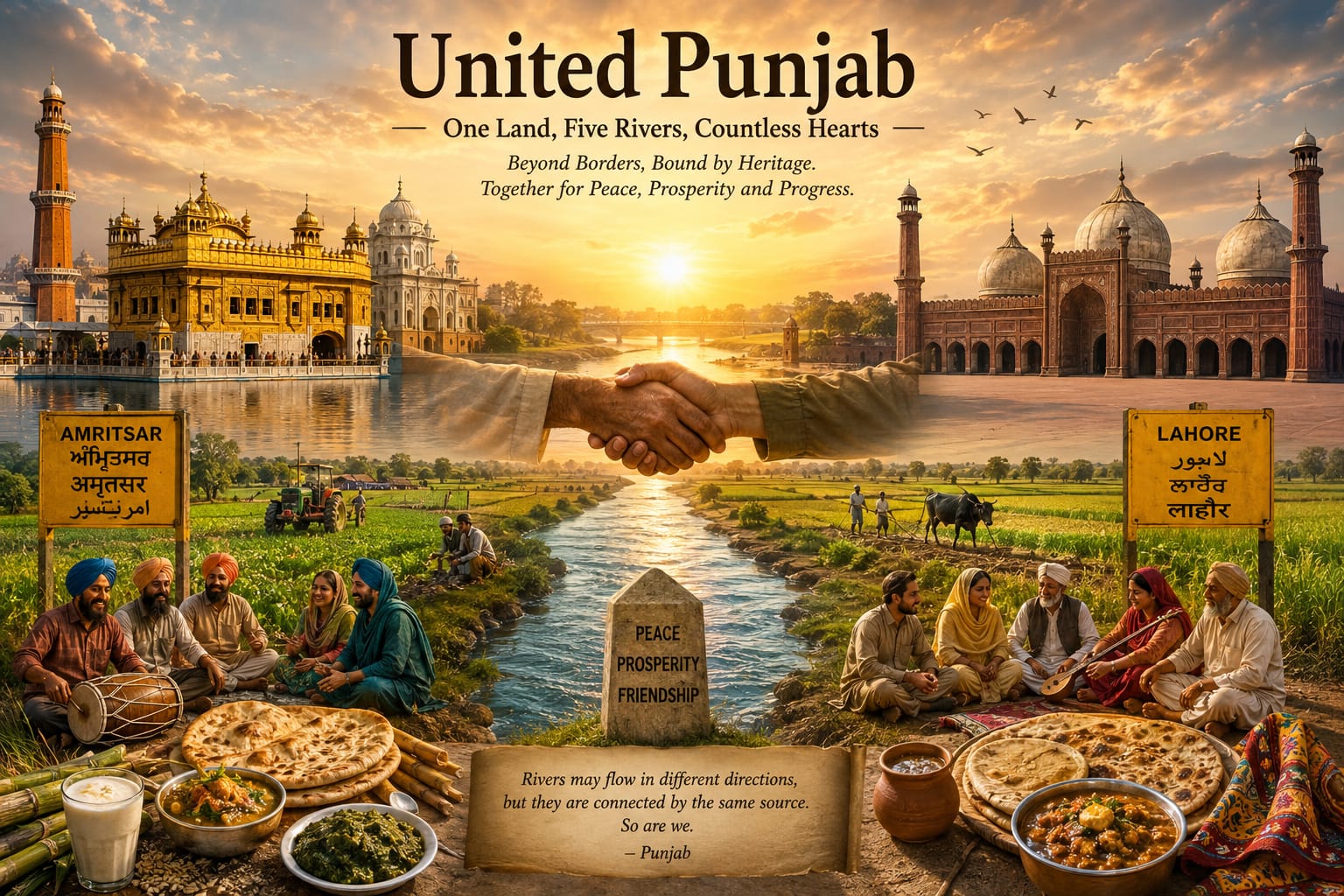 United Punjab: A Dream of History, Heritage, Peace and Prosperity"