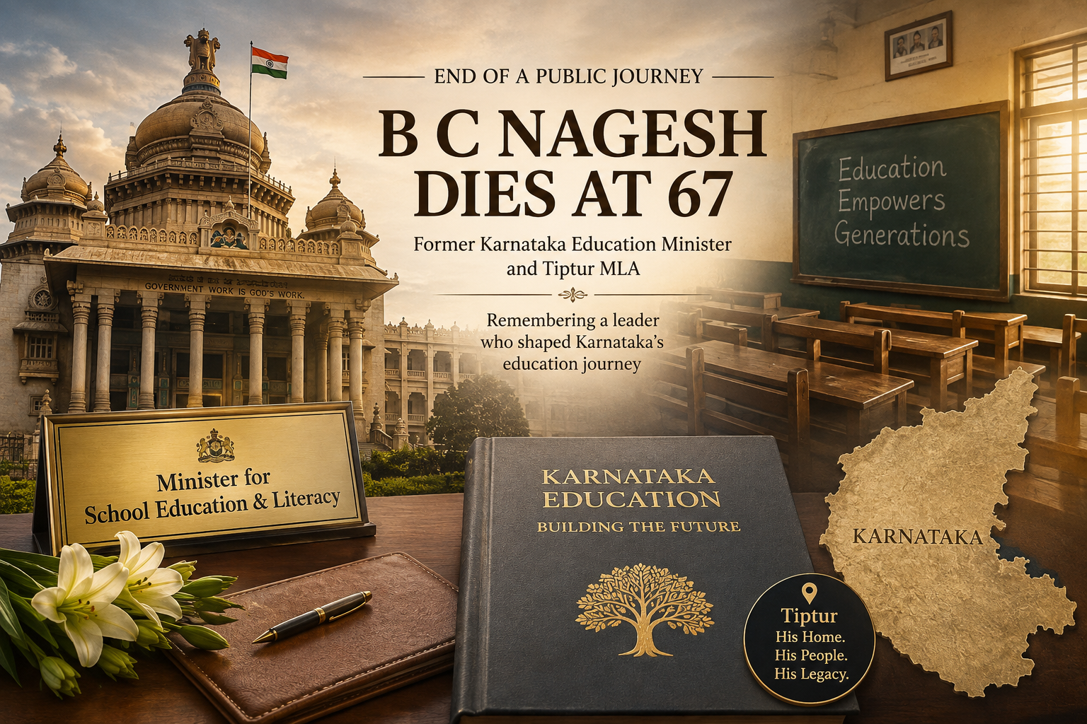 Former Karnataka Education Minister B C Nagesh Dies at 67