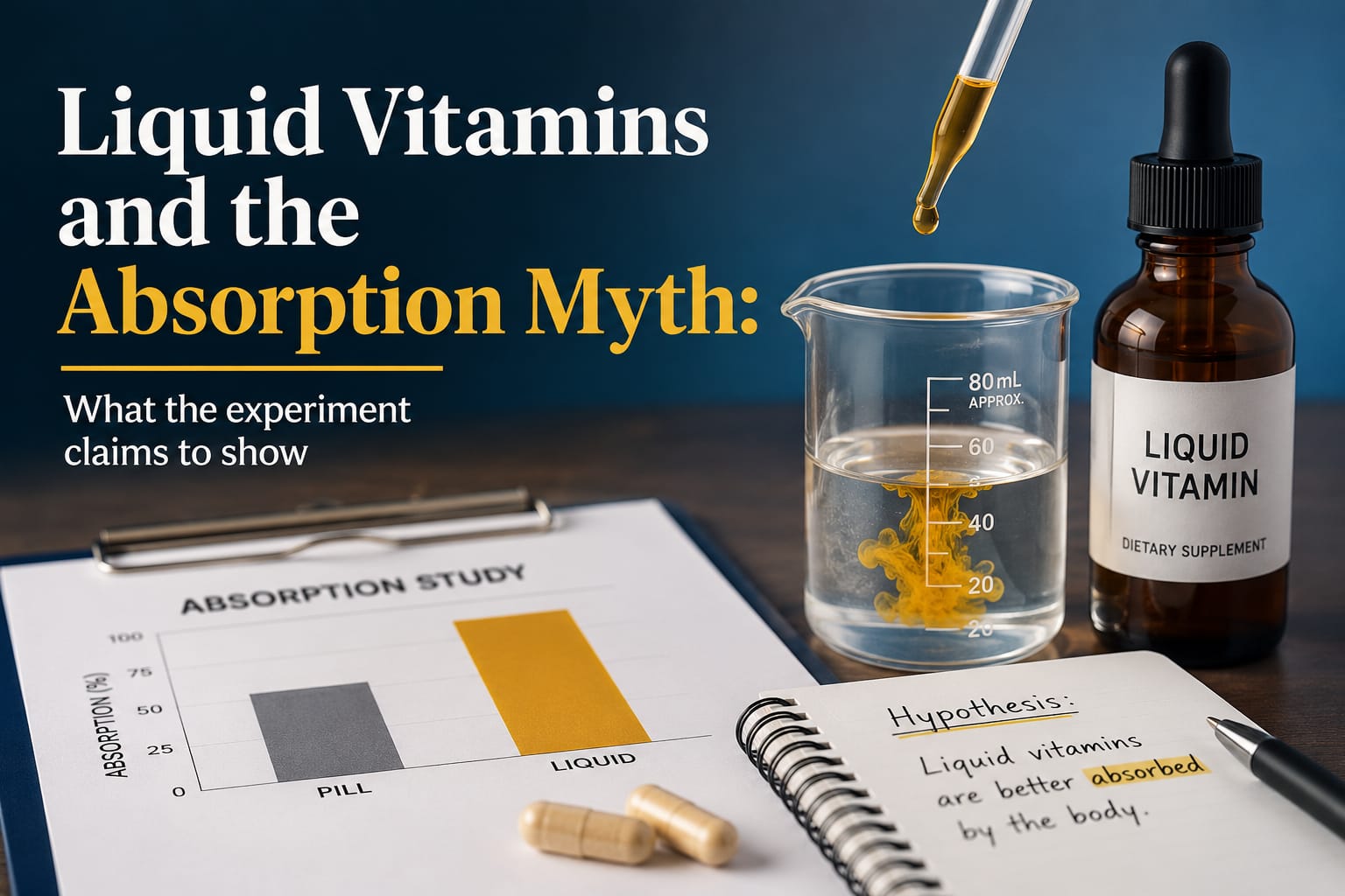 Liquid Vitamins and the Absorption Myth: What the Experiment Claims to Show