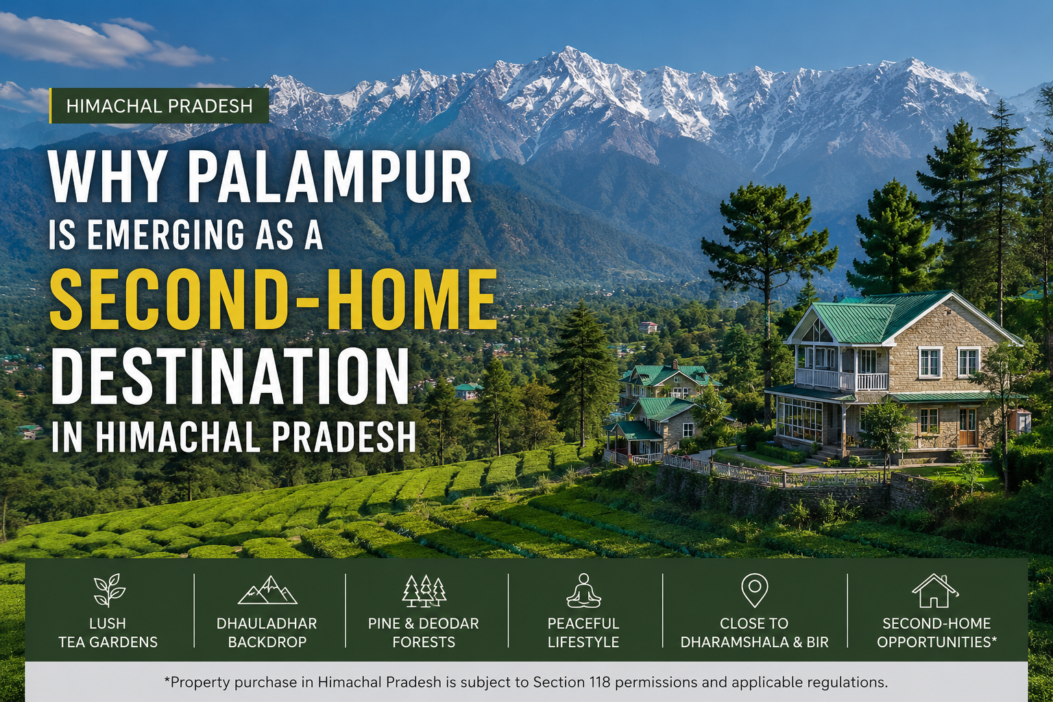 Why Palampur Is Emerging as a Second-Home Destination in Himachal Pradesh