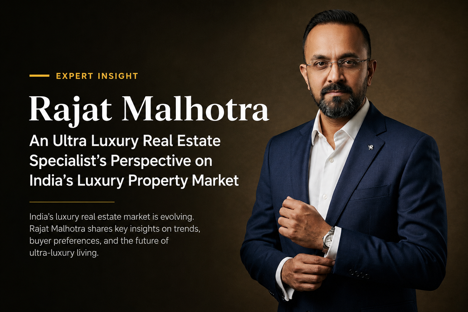 Rajat Malhotra: An Ultra Luxury Real Estate Specialist's Perspective on India's Luxury Property Market
