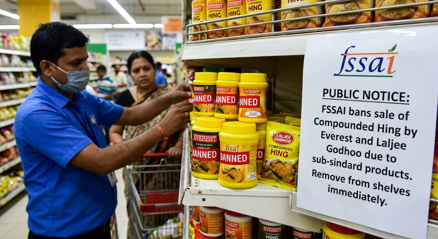 FSSAI Restricts Sale of Compounded Hing by Everest, Laljee Godhoo Over Quality Violations