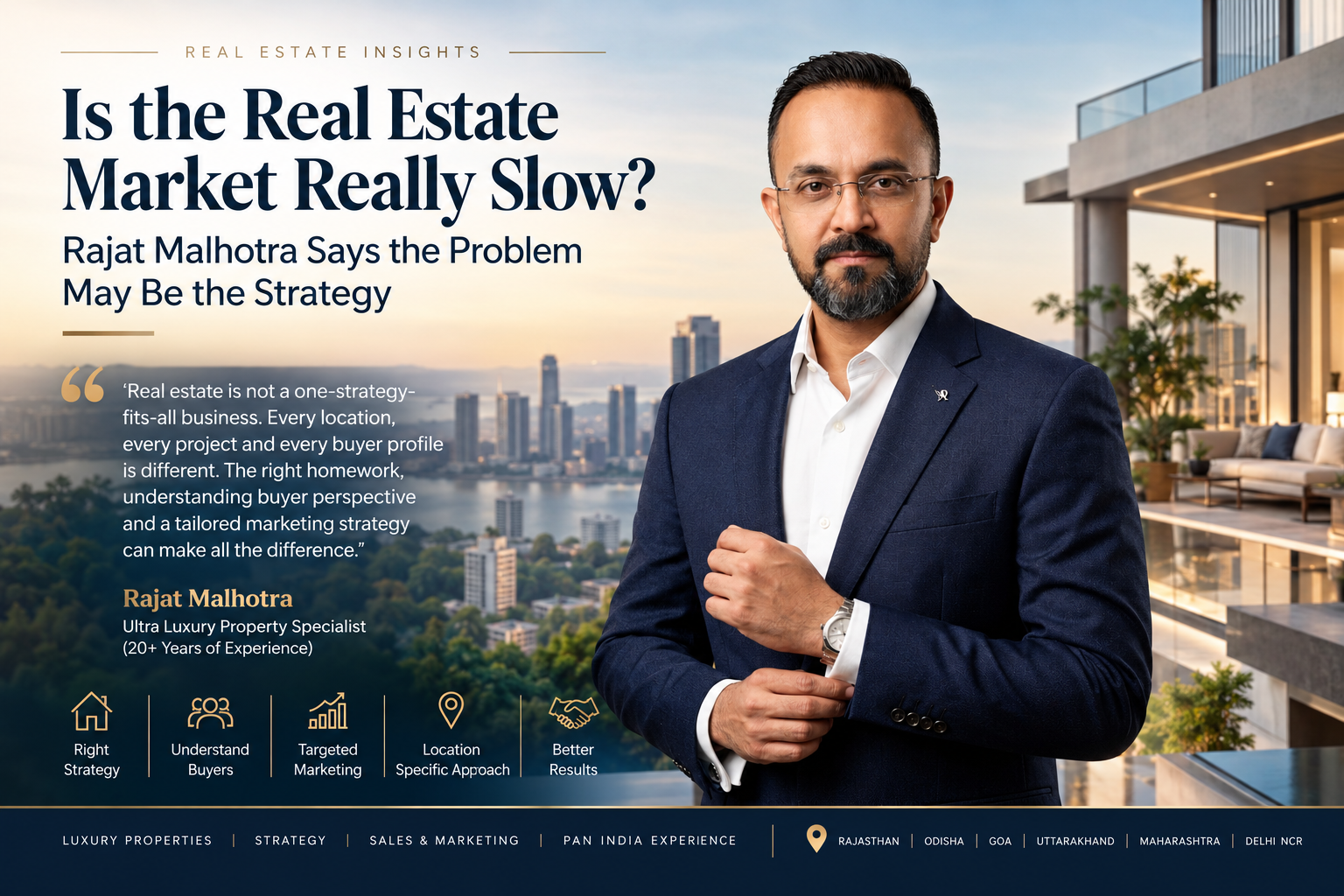 Is the Real Estate Market Really Slow? Rajat Malhotra Says the Problem May Be the Strategy