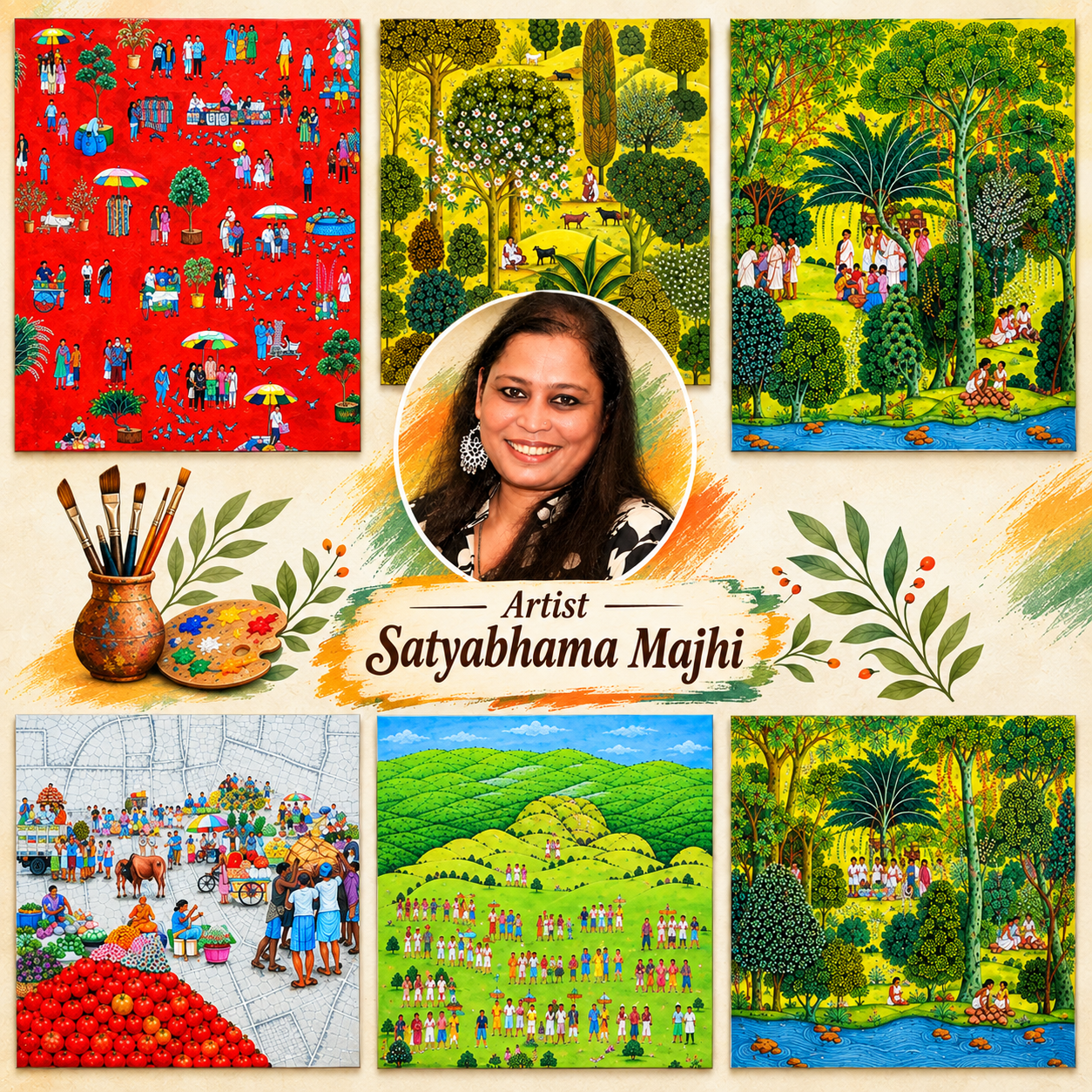 Satyabhama Majhi: The Odisha Artist Who Paints With Soil, Memory and Community - From Bhubaneswar Markets to Niyamgiri Hills