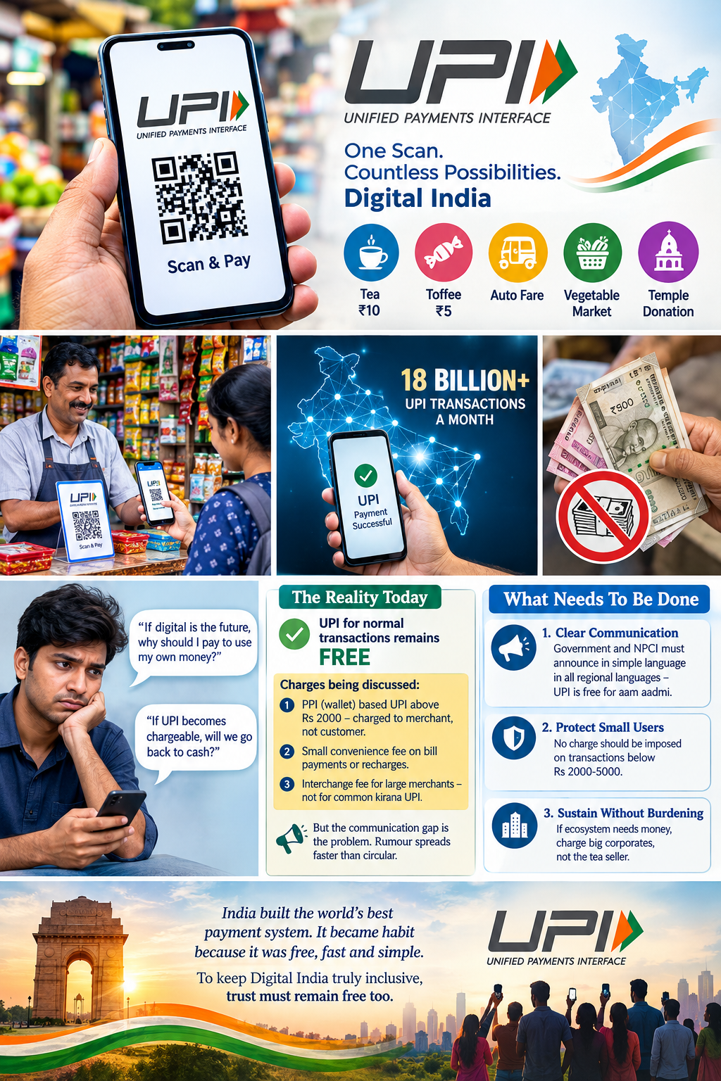 NATION IN FOCUS | DIGITAL ECONOMY.India's Digital Dream on UPI: Addicted to Scan & Pay, But Anxious About Charges.