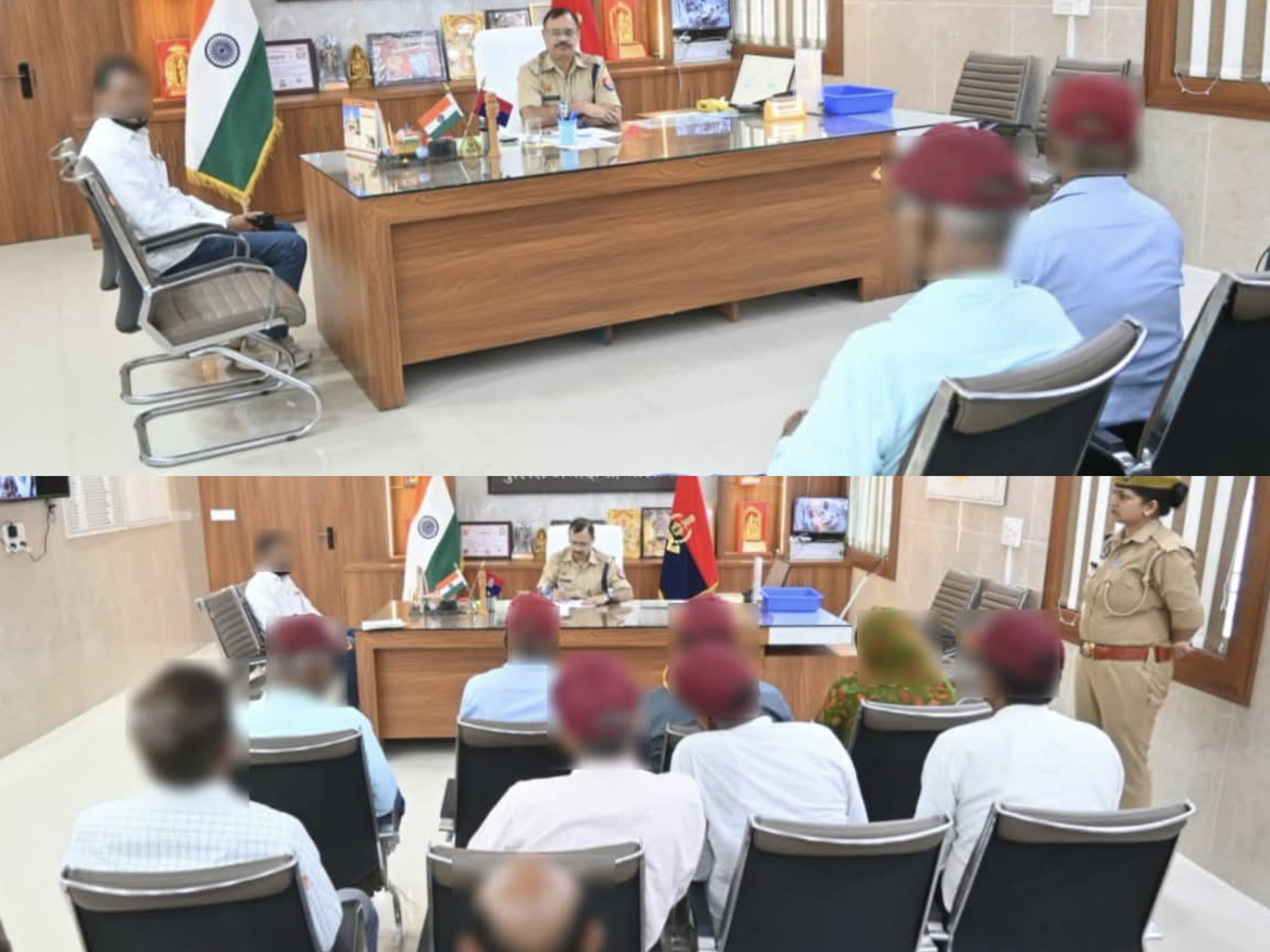 गूगल मीट के माध्यम से पुलिस अधीक्षक ने की वर्चुअल जनसुनवाई, समस्याओं के समयबद्ध निस्तारण के निर्देश