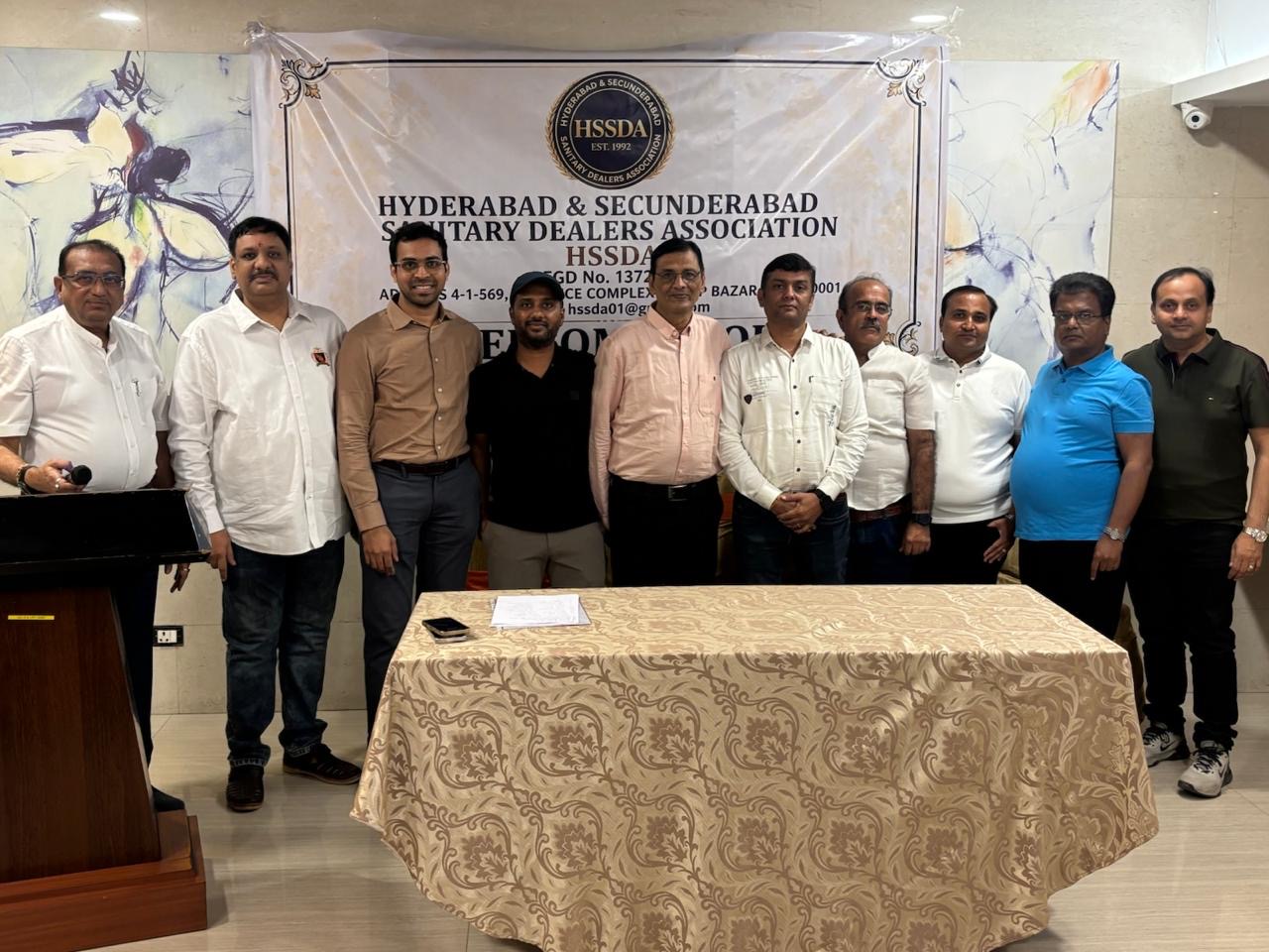 हैदराबाद और सिकंदराबाद सैनिटरी डीलर्स एसोसिएशन (HSSDA) की वार्षिक आम सभा संपन्न — नई 11 सदस्यीय कार्यकारी समिति सर्वसम्मति से निर्वाचित