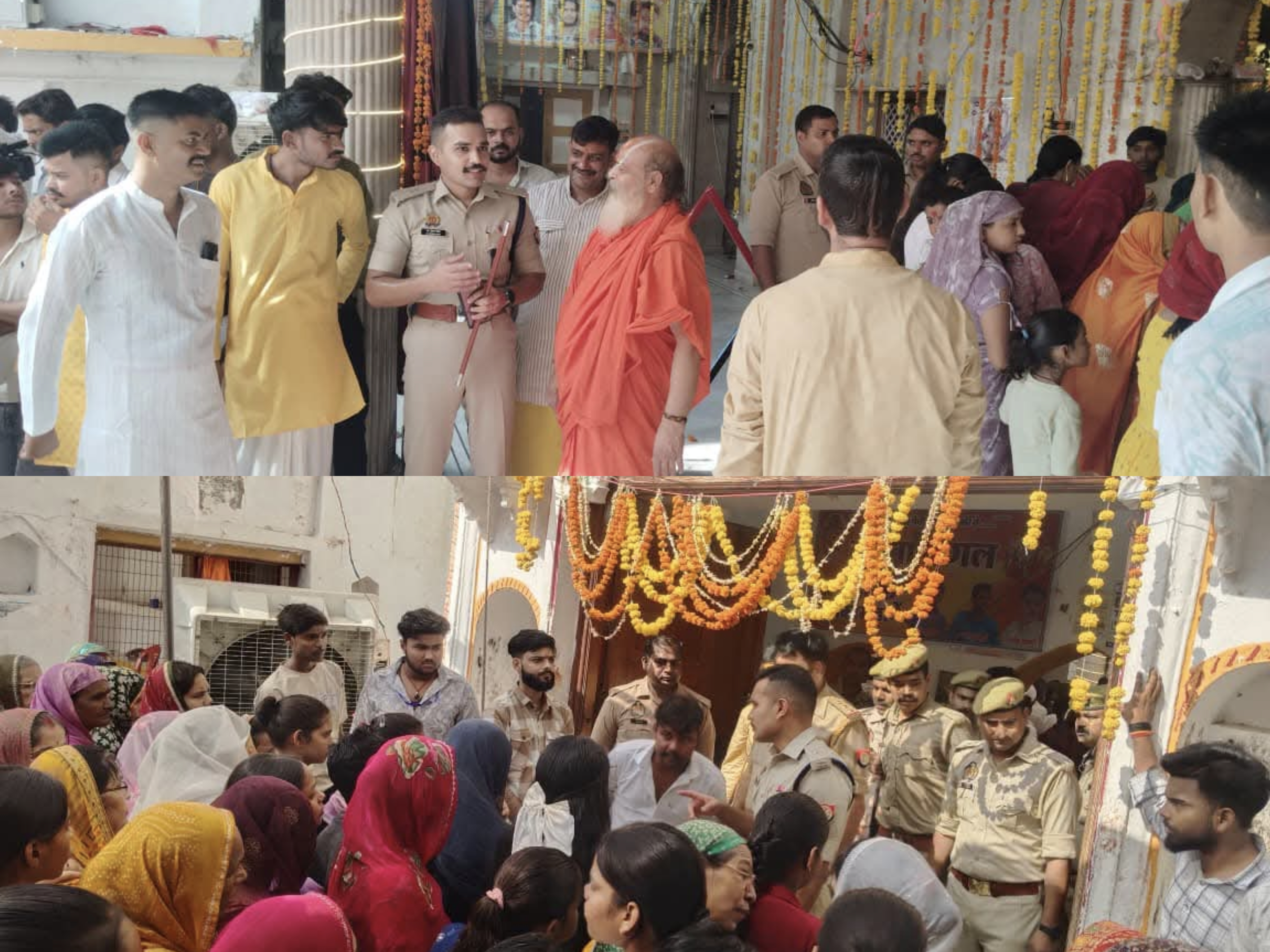 बुढ़वा मंगल पर्व पर सुरक्षा व्यवस्था का जायजा, पुलिस अधीक्षक ने मंदिर परिसरों का किया निरीक्षण