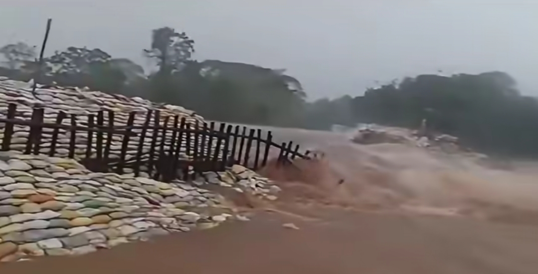 Contractor's Negligence Leaves Dasarathpur in Distress: Freshly Repaired Embankment Washed Away Again.