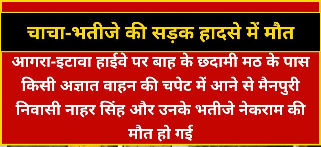 चाचा-भतीजे की सड़क हादसे में मौत