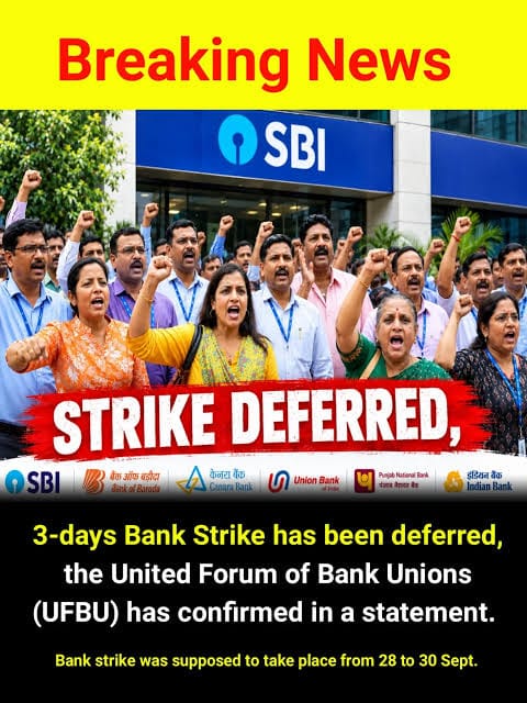 3 -Day Bank Strike Deferred Across India