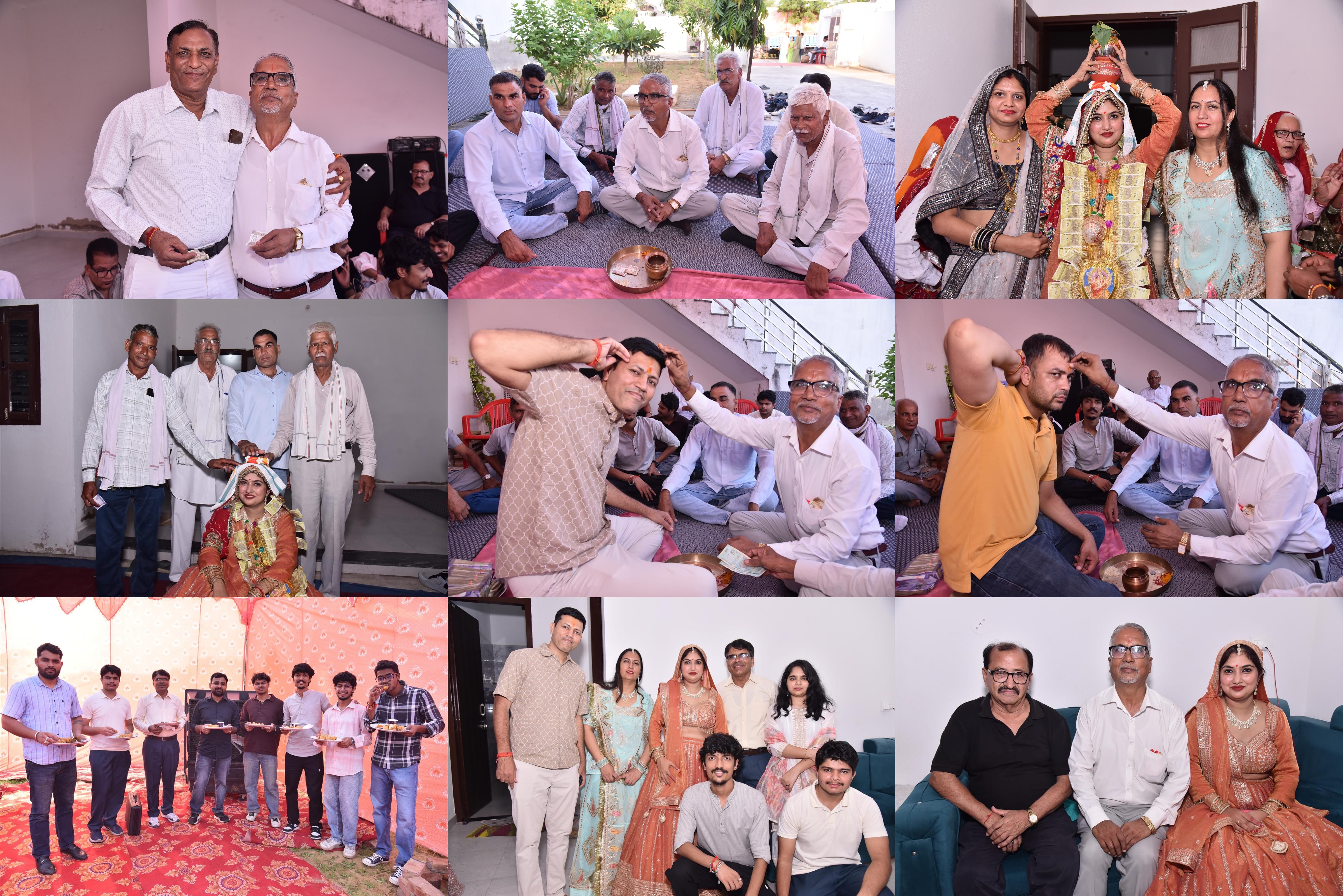 # **घर में गूंजी लक्ष्मी की किलकारी, नन्हीं दीक्षिका के जन्म पर कान्हडवास में भव्य कुआं पूजन*   **नातिन को रुपयों के सिक्कों से तौलकर मनाई खुशी, ₹1 लाख की सावधि जमा हेतु नकद राशि और 11 सोने-चांदी