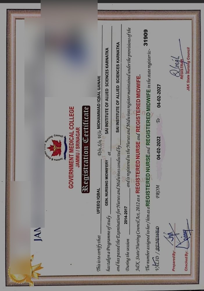 "JK Nursing Verification