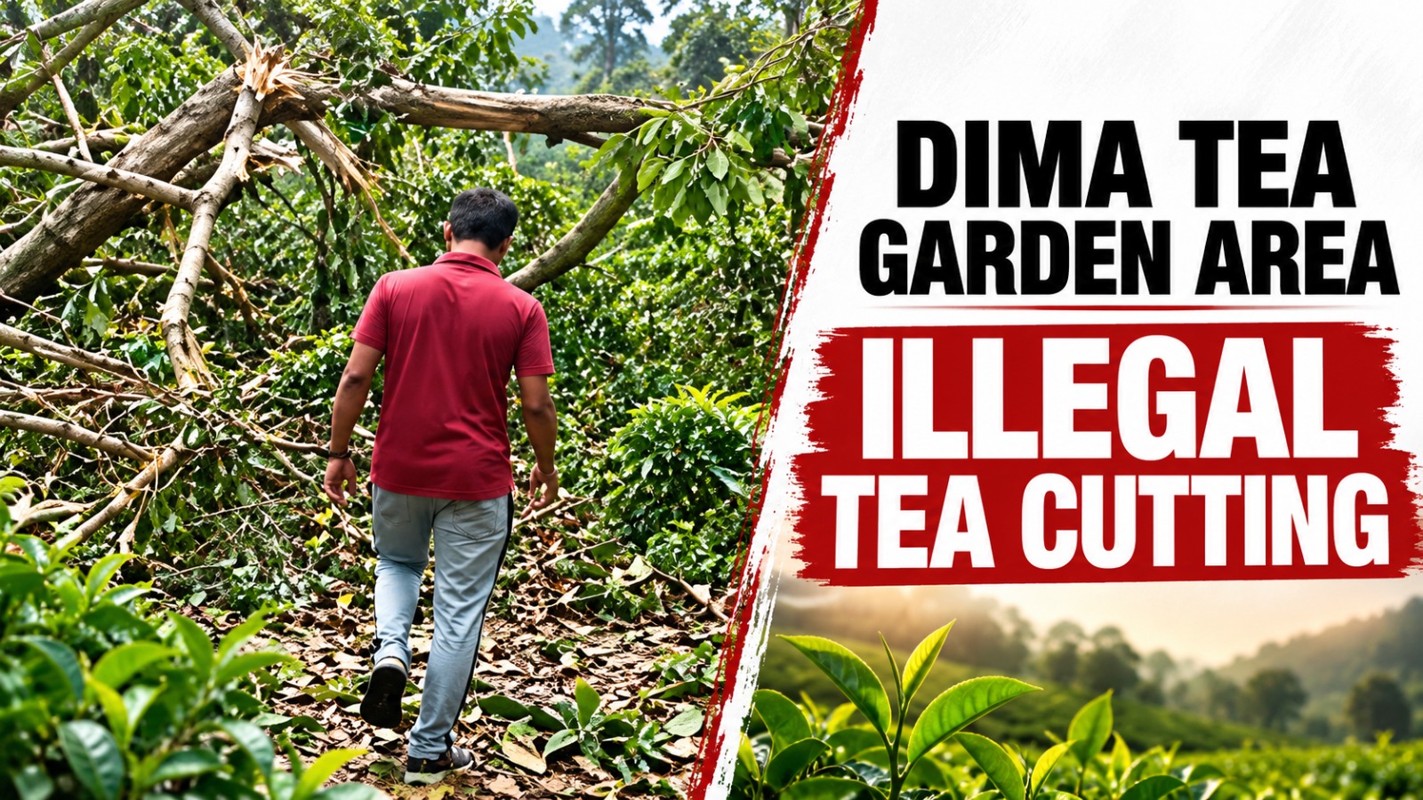 DIMA TEA GRADEN AREA ILLIGAL TEA CUTTING