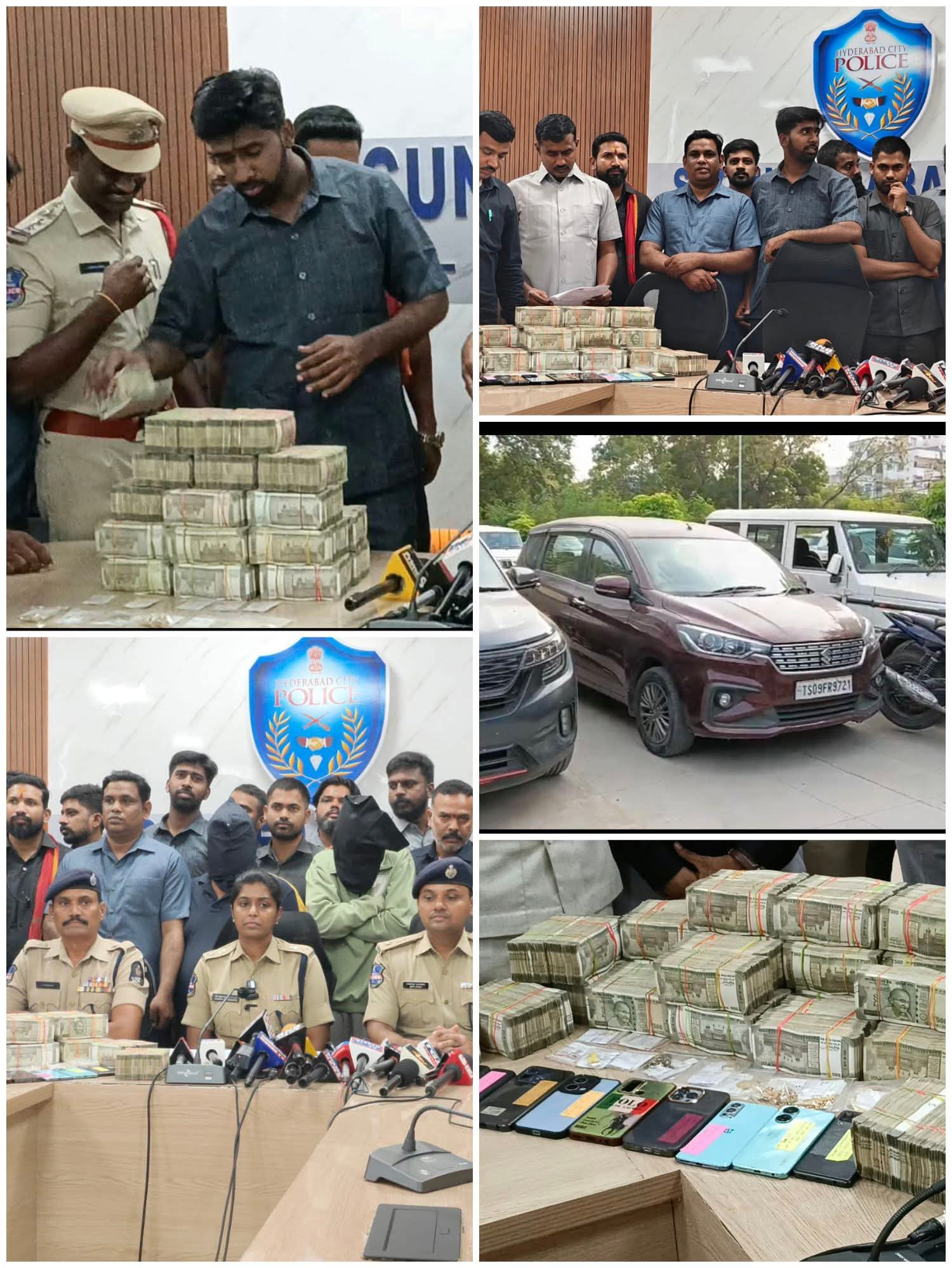 CHIKKADPALLY POLICE AND COMMISSIONER'S TASK FORCE, SECUNDERABAD ZONE, NABBED A GANG KIDNAPPING FOR RANSOM