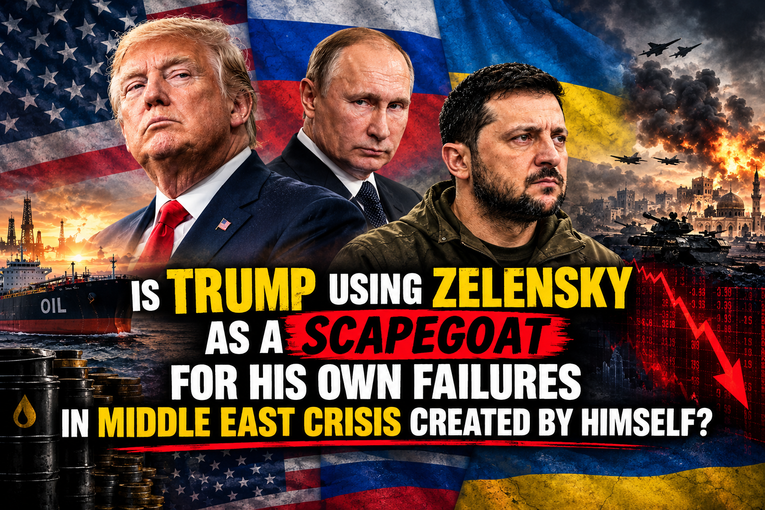 IS ZELENSKY BEING MADE A SCAPEGOAT FOR TRUMP'S FAILURES?