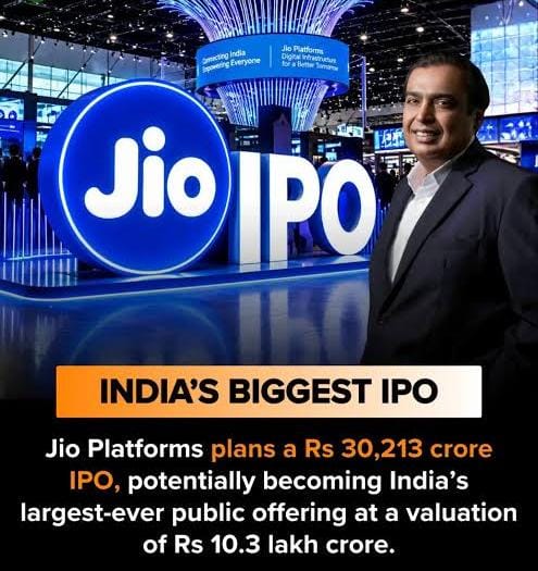 Jio Platform's Rs 30,213 Crore IPO Becomes India's Biggest - Ever Share Sale