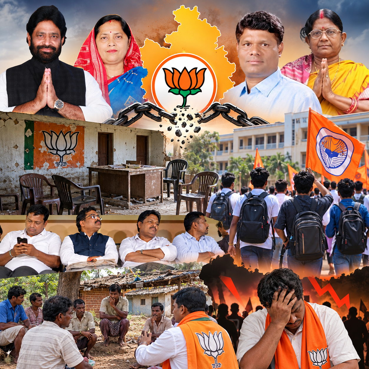 BJP ORGANISATION IN JAJPUR, BARI & BINJHARPUUR IN CRISIS: CADRE-BASED PARTY RUN BY INCAPABLE LEADERS, LOSING ELECTIONS REPEATEDLY