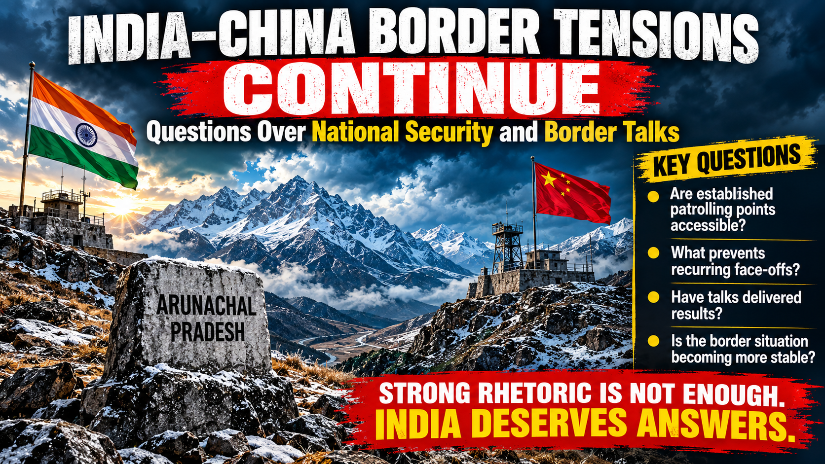 India-China Border Tensions Continue: Is Modi's Government Losing Ground on Its National Security Promises?