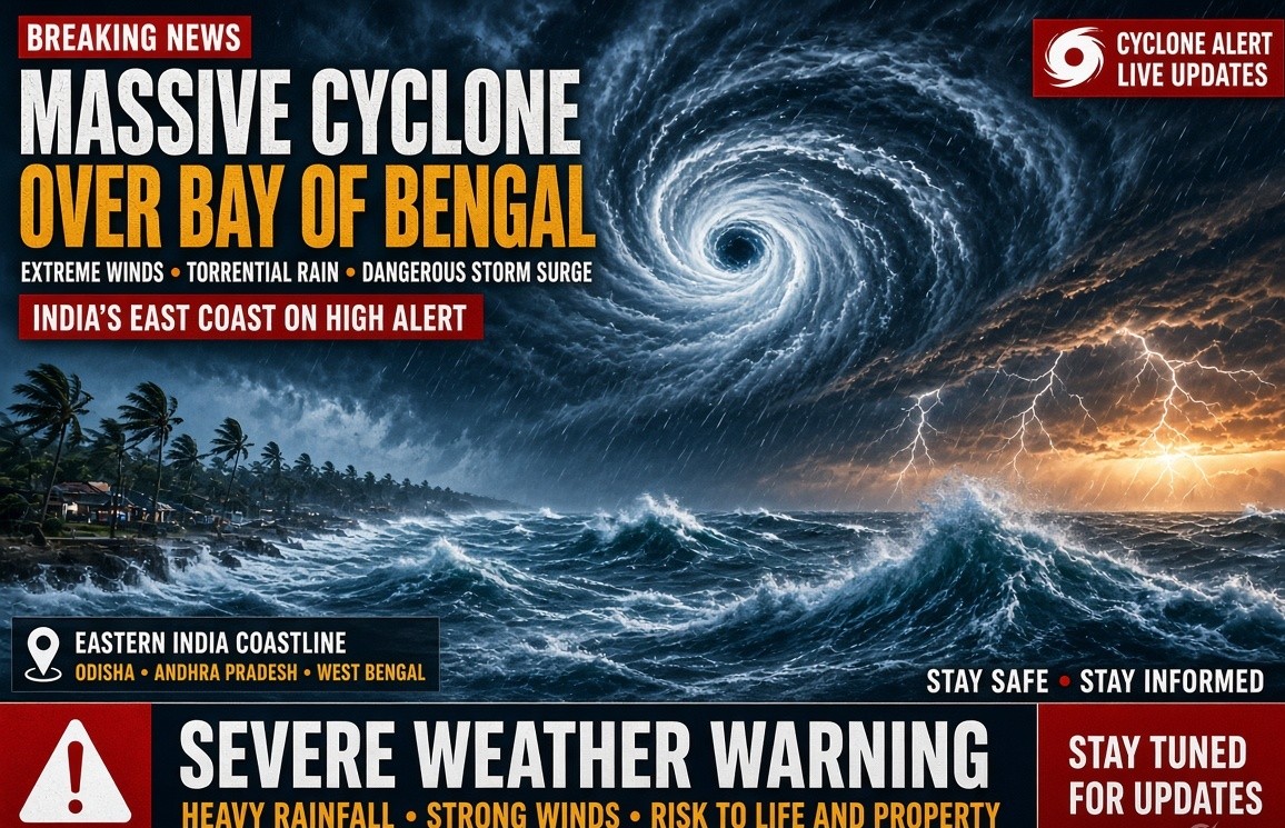 Cyclone Alert: Bay of Bengal System Strengthens, Odisha and Andhra on High Alert