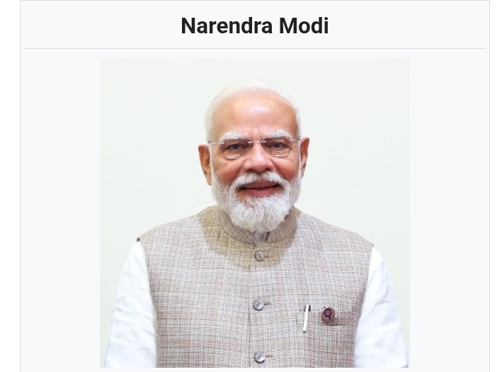 Narendra Damodardas Modi is the Prime Minister of India,