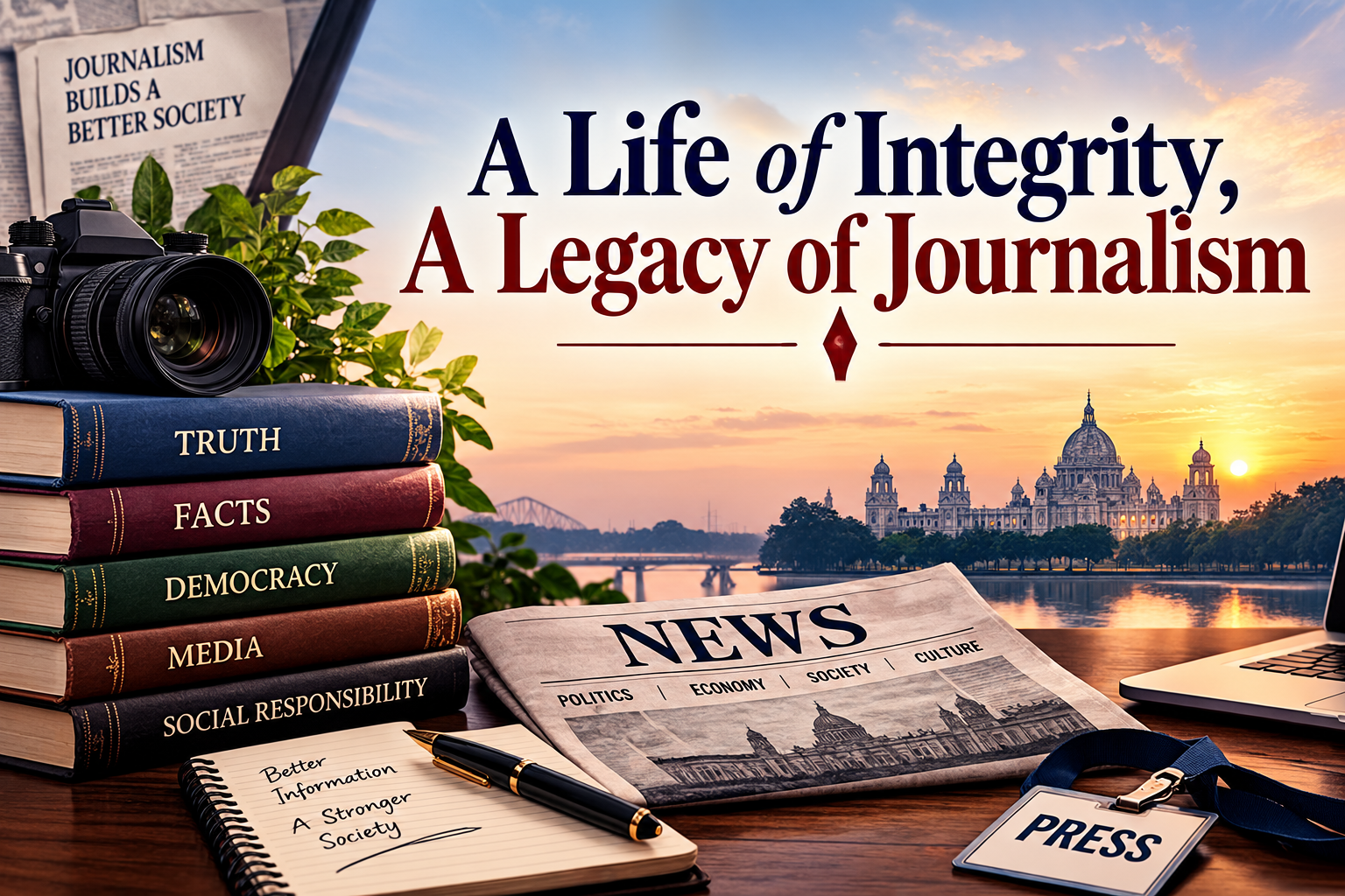 “A Life of Integrity, A Legacy of Journalism”.