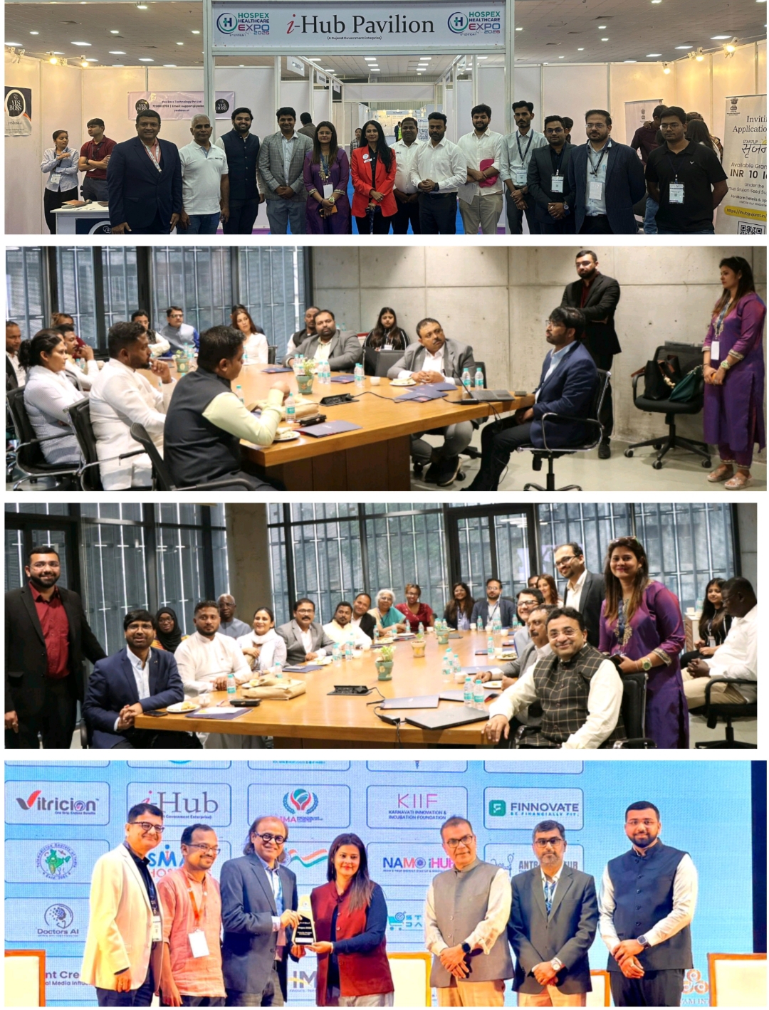 Global Healthcare Delegation Explores Innovation Ecosystem at i-Hub Gujarat, Ahmedabad, Gujarat