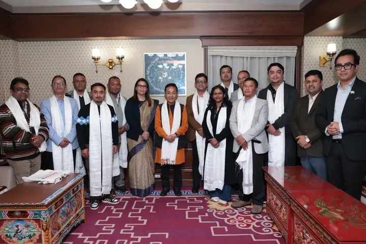 Meghalaya Media Delegation Meets Sikkim CM During Exposure Visit