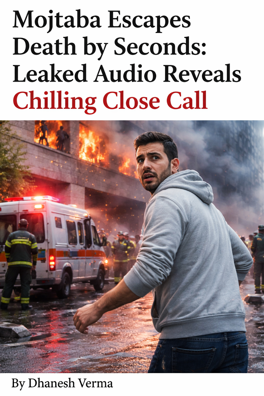 Mojtaba Escapes Death by Seconds: Leaked Audio Reveals Chilling Close Call.