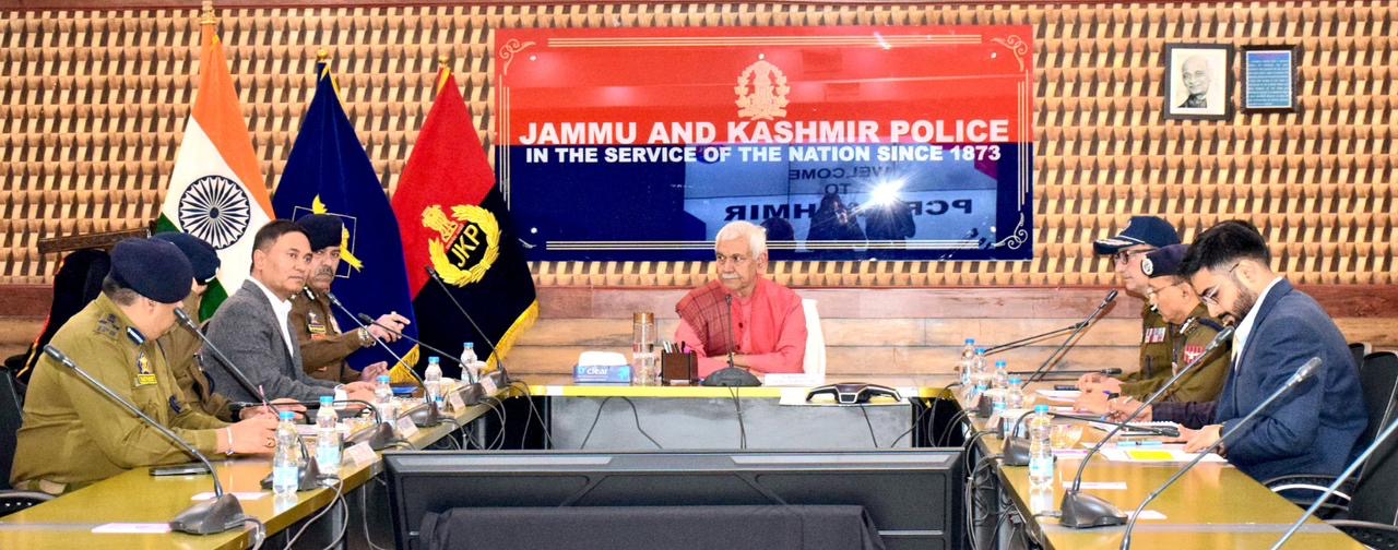 Lieutenant Governor Reviews Law &amp; Order Situation at High-Level Meeting in PCR Kashmir