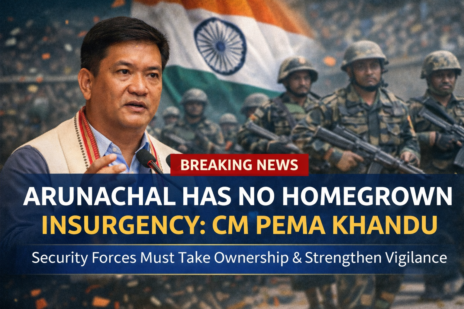 Arunachal Pradesh Has No Homegrown Insurgency, Security Forces Must Take Ownership: CM Pema Khandu