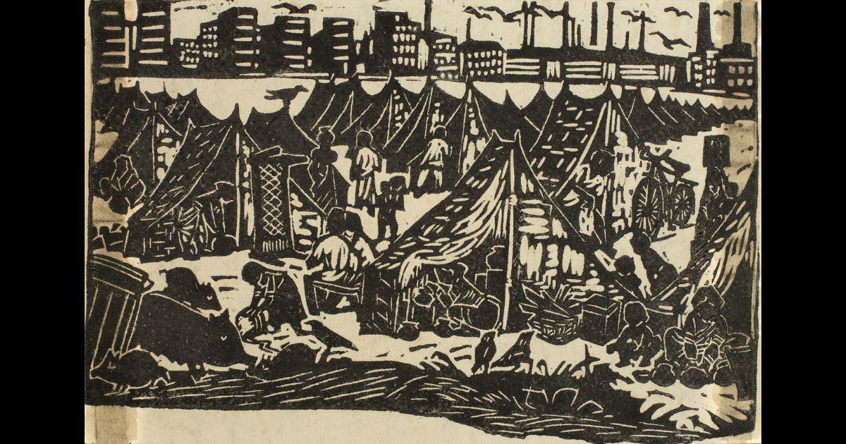 Chittaprosad's 1950s Artwork Reflects the Evolving Landscape of Mumbai