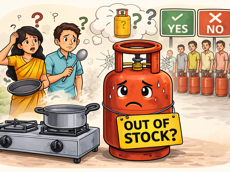 गैस सिलेंडर के लिए रोजाना भटक रहे लोग!