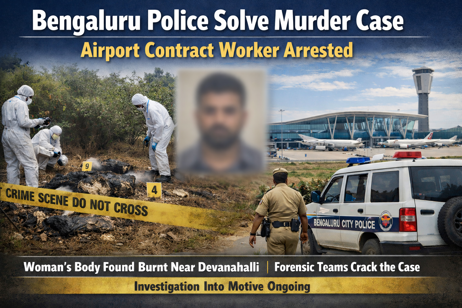 Bengaluru Police Solve Murder Case; Airport Contract Worker Arrested
