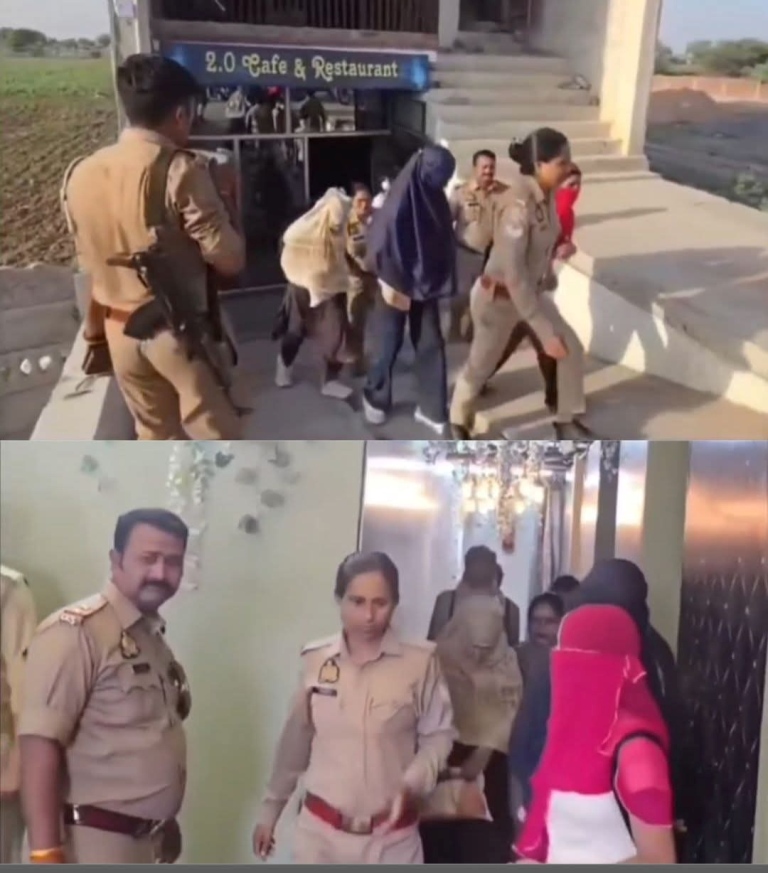 '2.0 कैफे एंड रेस्टोरेंट'। की आड़ में हुक्का बार का भंडाफोड़, पुलिस की बड़ी कार्रवाई