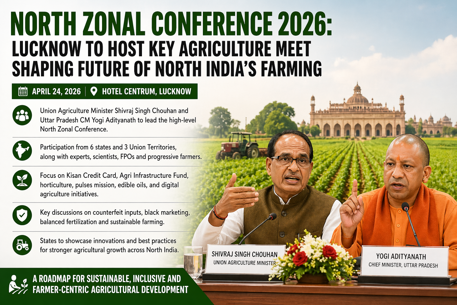 North Zonal Conference 2026: Lucknow to Host Key Meet on Future of Agriculture