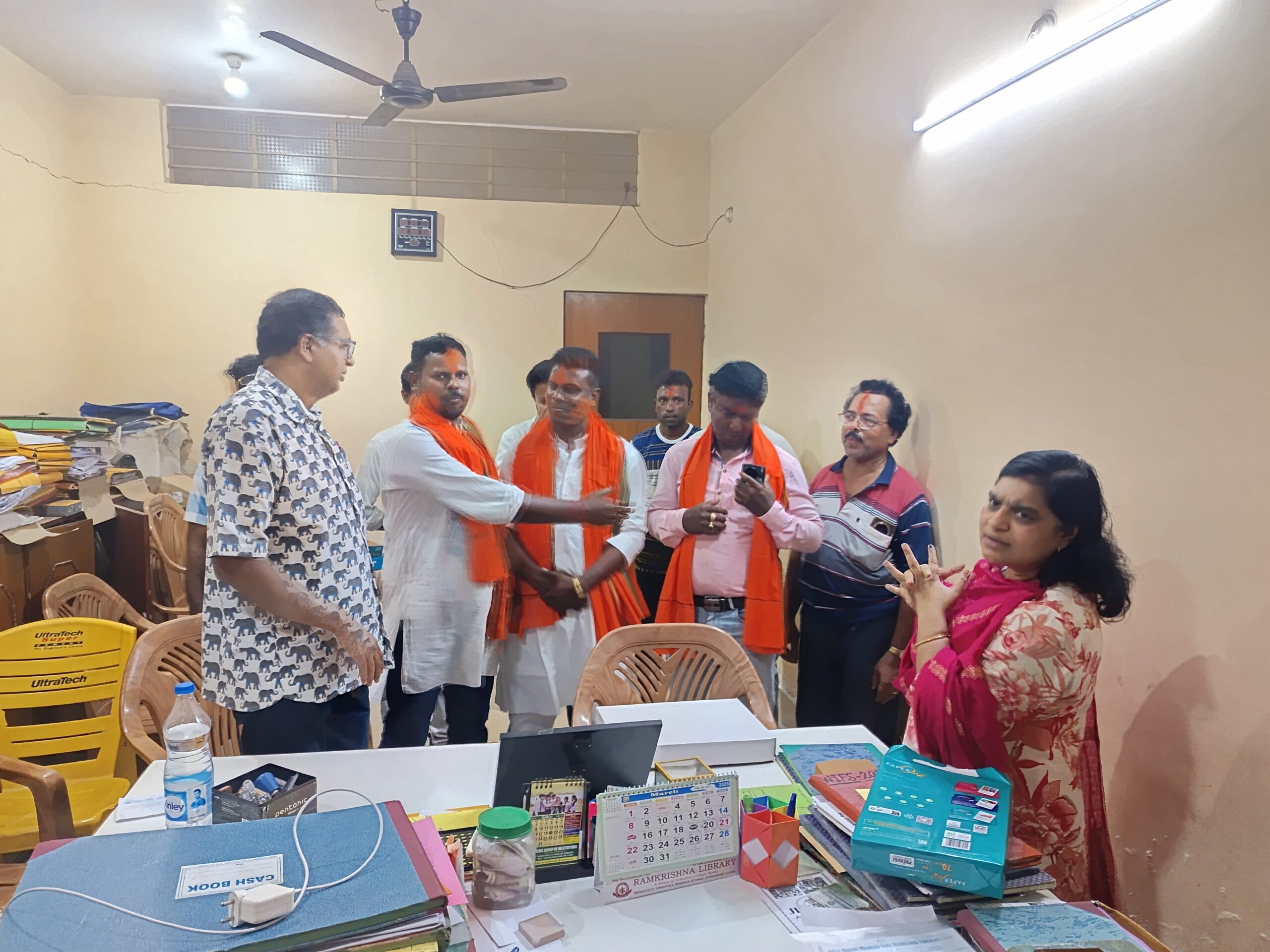 BJP Delegation Visits Ispat Nagari Meghnath Saha M.S. Vidyalaya