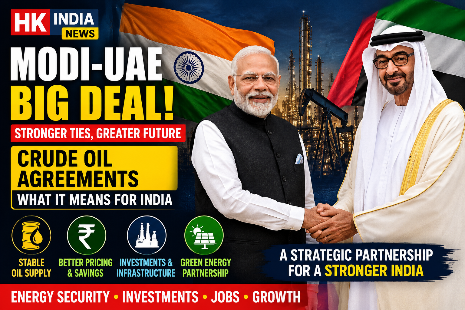 India–UAE Energy Cooperation Expands with Focus on Crude Oil and Future Investments