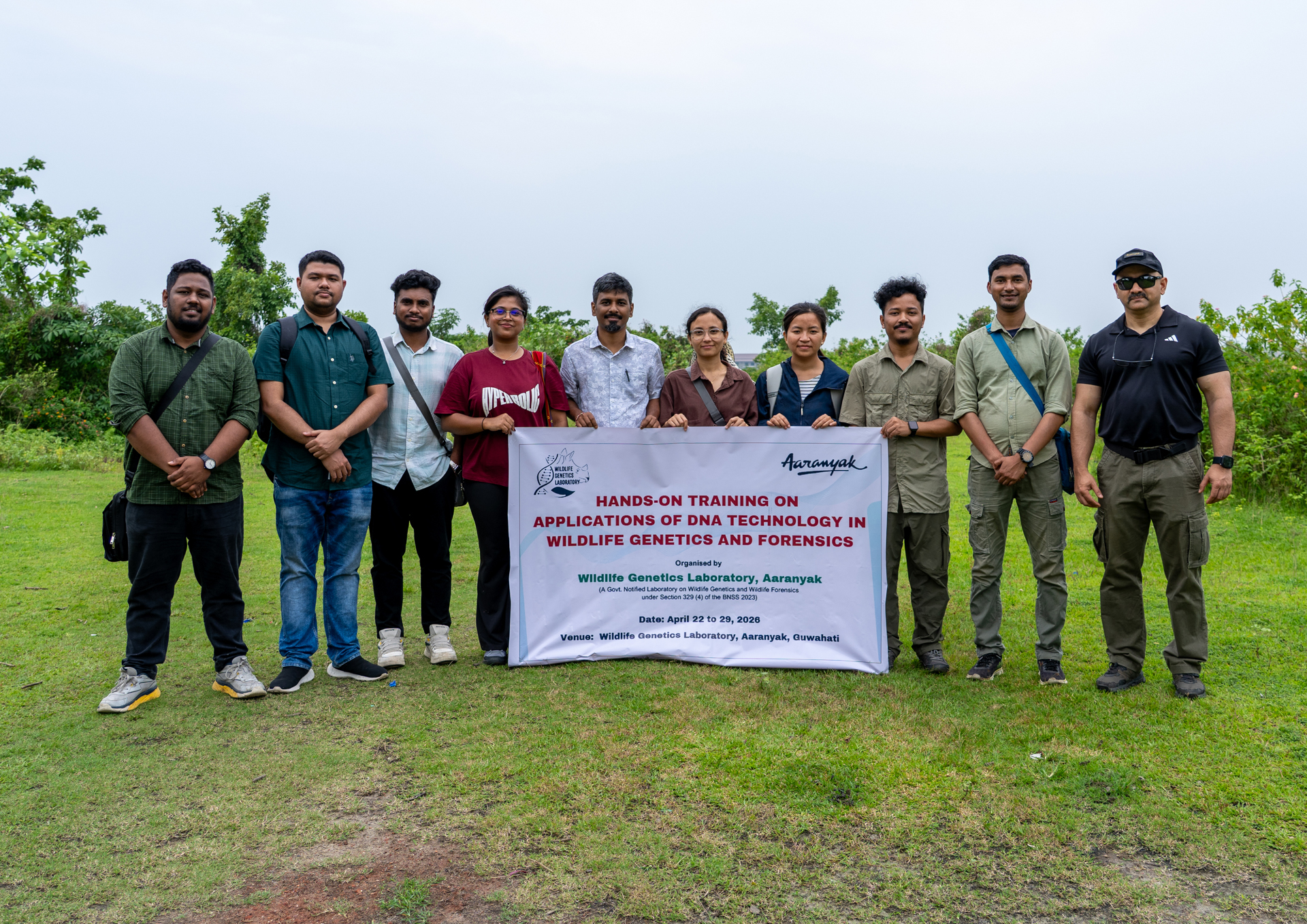 At Aaranyak’s Wildlife Genetics Laboratory in Assam, the first batch received training in Wildlife Genetics and Forensics.