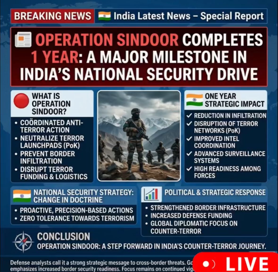 Operation Sindoor Completes One Year Amid Discussions on National Security