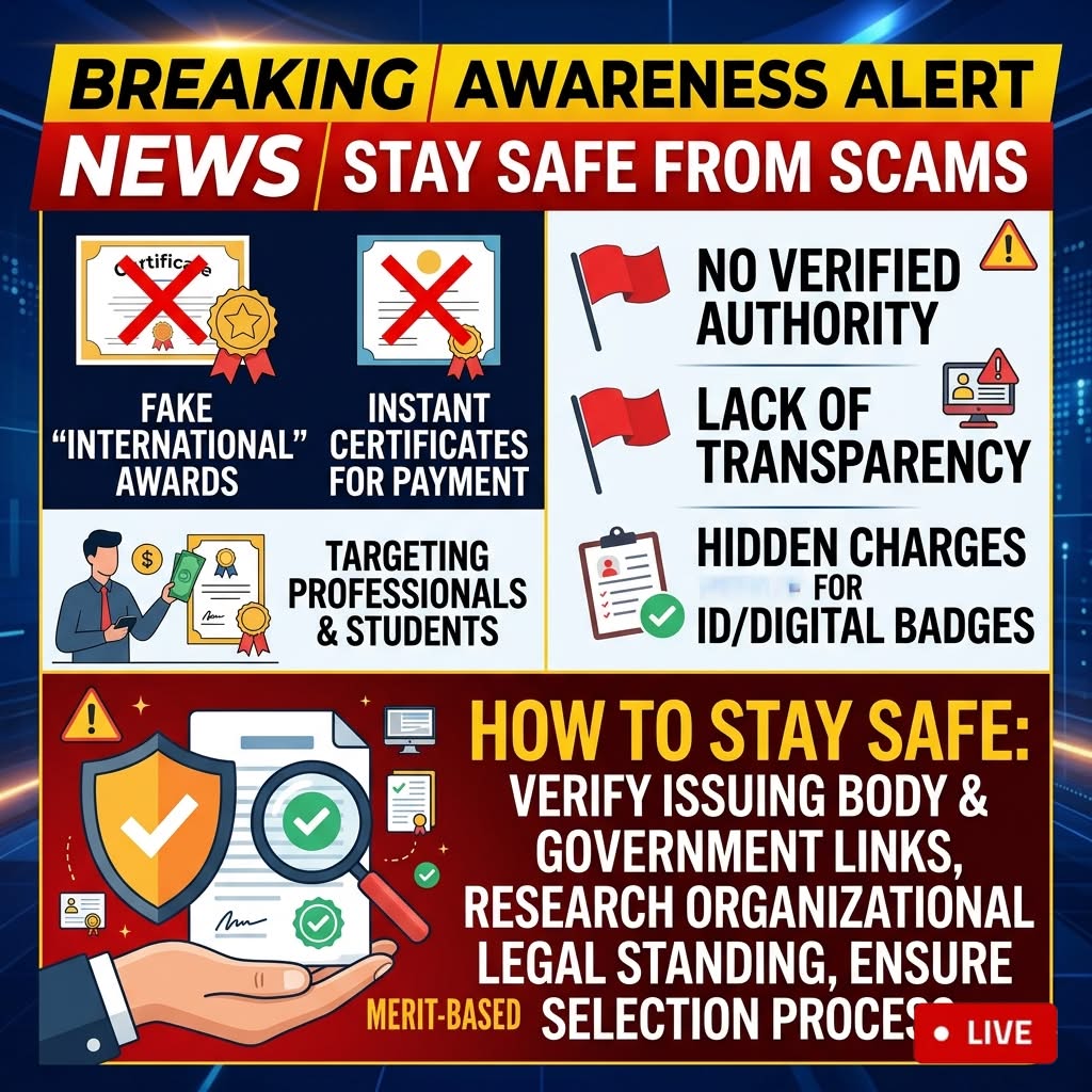 Awareness Article: How Fake Certificate and Award Scams Operate and How to Stay Safe